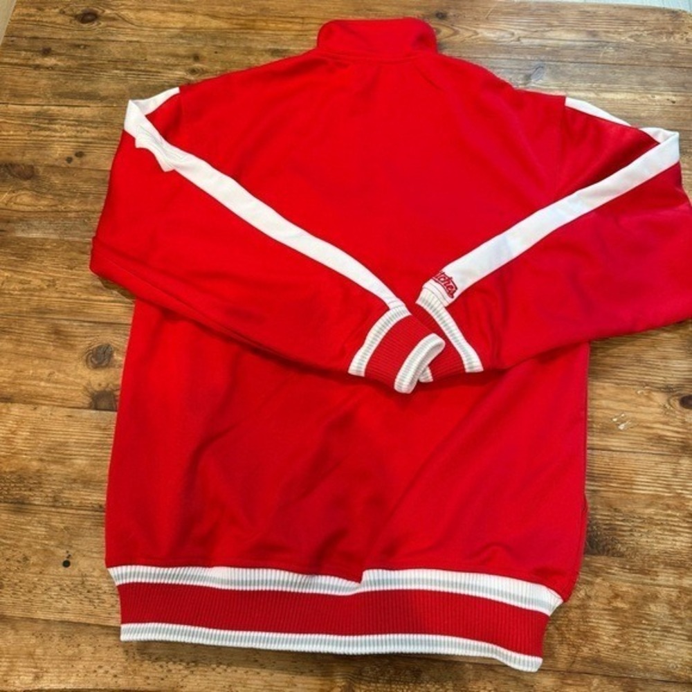 Stitches MLB NY Yankees Full Zip Track Jacket Red Unisex Women's L Men's S EUC - Picture 5 of 14